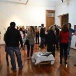 Público en la muestra de Heraldo Mussolini
