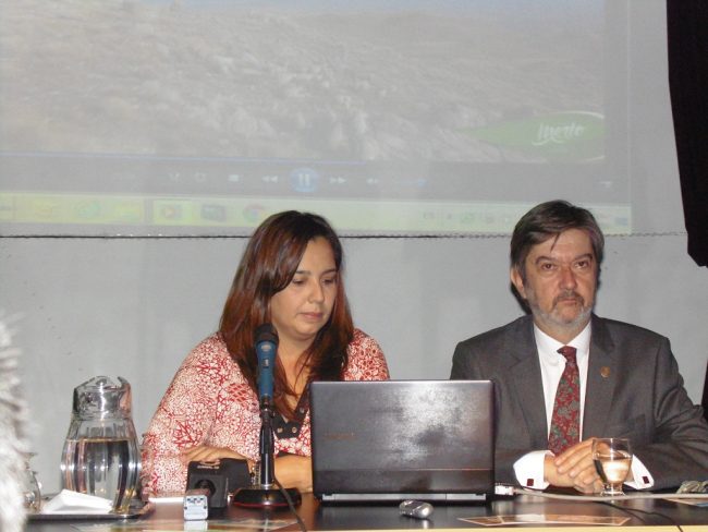 Secretaria de Turismo, Lucía Miranda e Intendente Miguel Ángel Flores