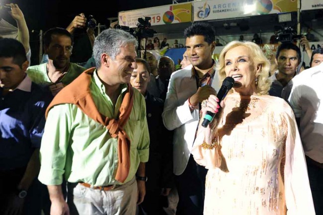 Gobernador de San Luis, Claudio Poggi y Mirtha Legrand