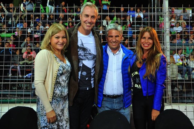 Gobernador, Claudio Poggi, Sandra Correa, Marley y Florencia Peña